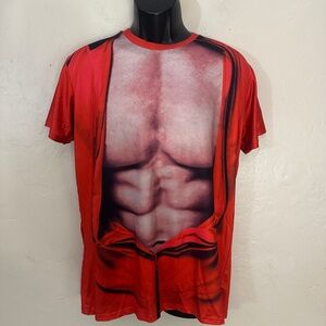 Ball Muscleman Graphic T Shirt XL no size tags Gently worn 95% polyester